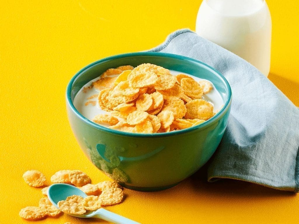 Corn Flakes Milk with Honey / Jaggery