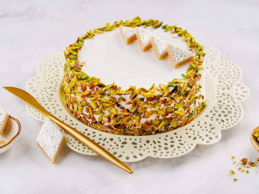 Kaju Barfi Cake