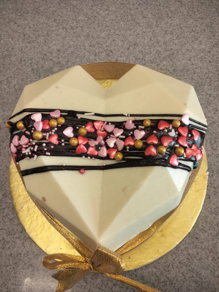 White Chocolate Pinata Cake