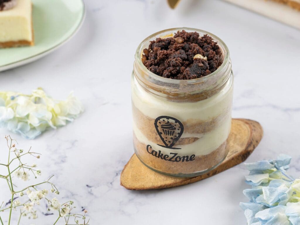 Brownie Cheesecake Jar