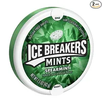Ice Breakers Sugar Free Mint with Cooling Crystal, Spearmint42 g
