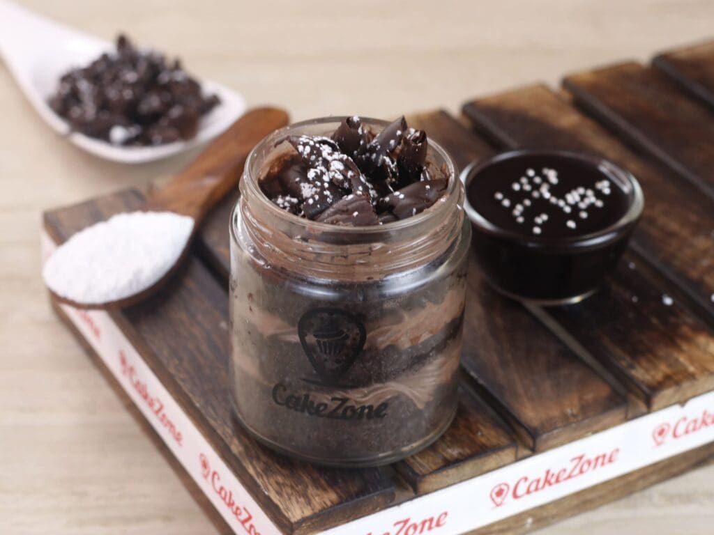 Chocolate Mousse Jar Cake