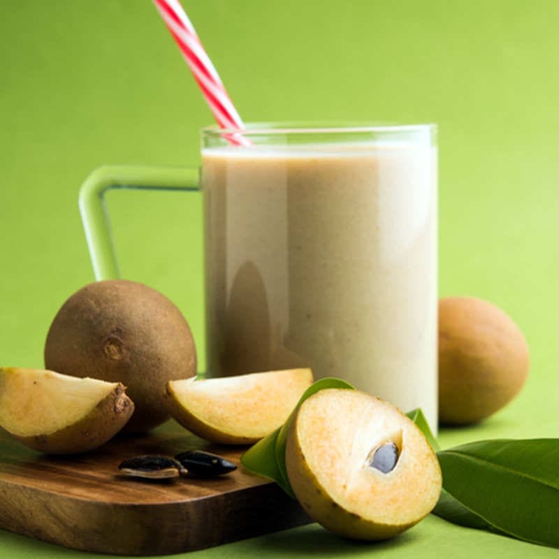 Chikoo milkshake
