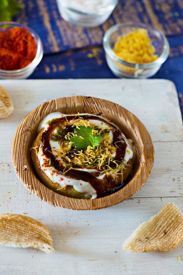 Dahi Aloo Tikki Chaat (Ghee)