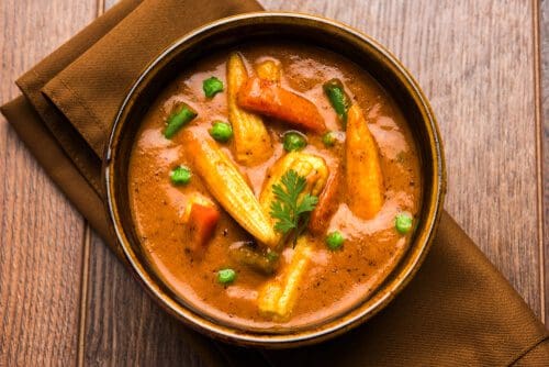 Mushroom and Baby Corn Curry