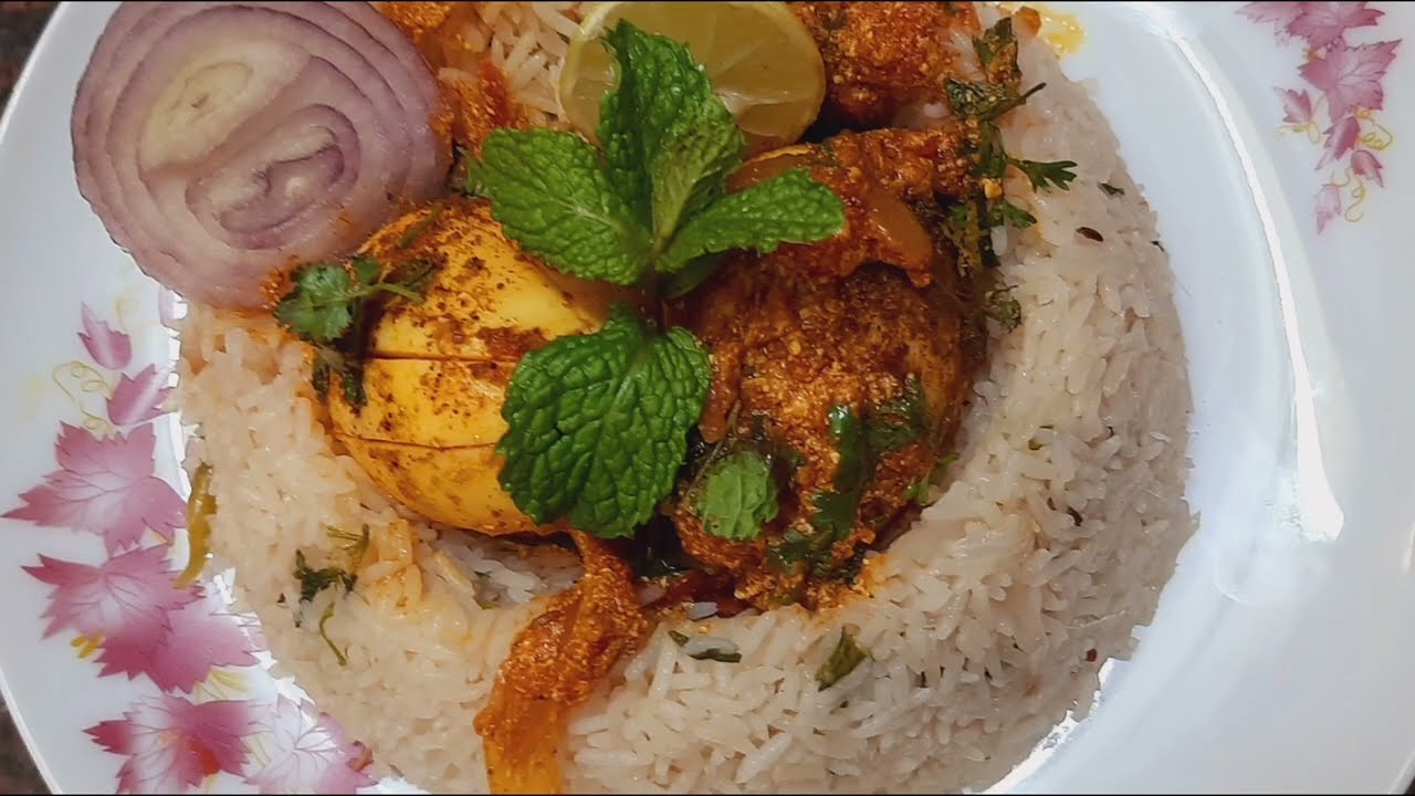 Bagara Rice With Egg Fry