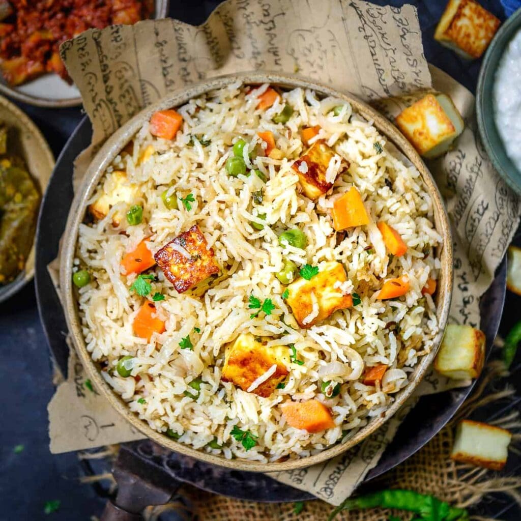 Roasted Paneer Fried Rice