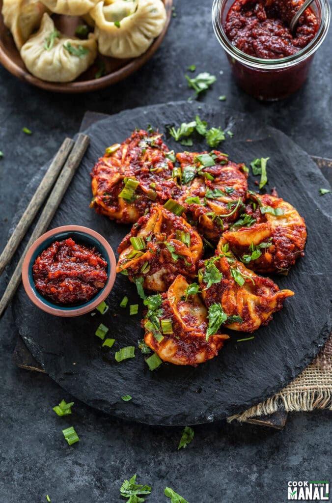 Veg schezwan Momos-Fried