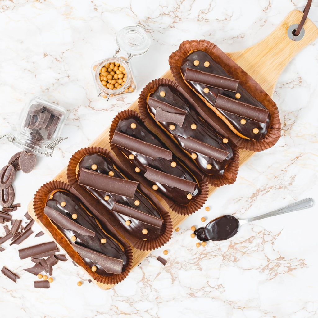 Hazelnut Chocloate Eclairs