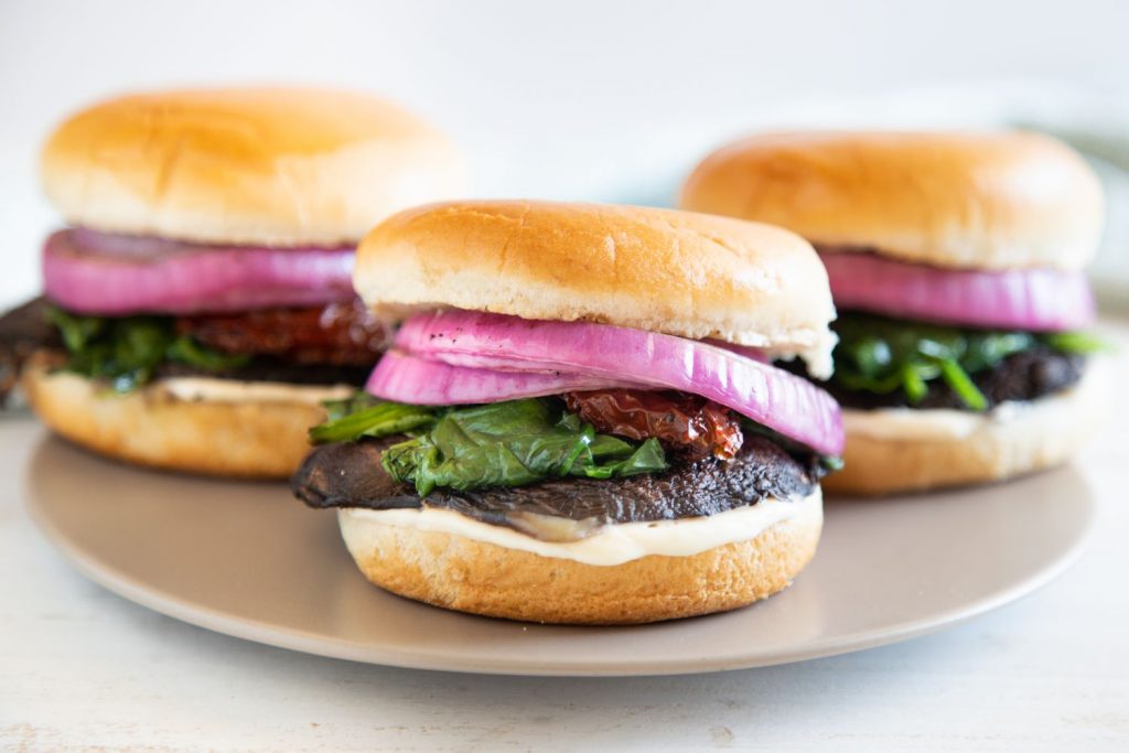 Three Mushroom Burger