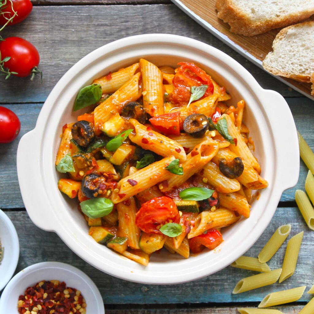 Veg Red Sauce Pasta