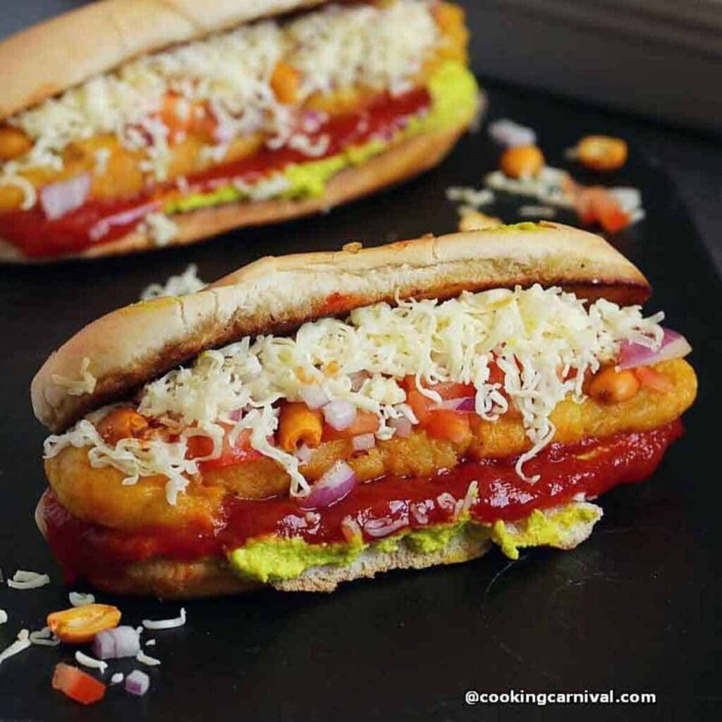 Veg Cheese Hot Dog