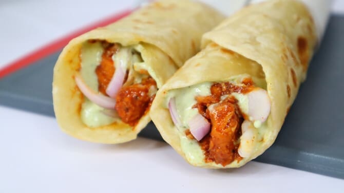 Chicken 65 Shawarma