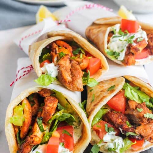 Spicy Fried Chicken Shawarma