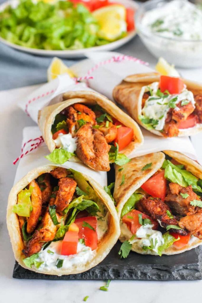 Chilly Chicken Shawarma