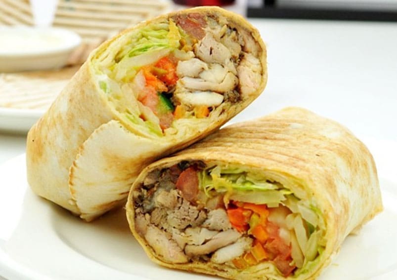 Chicken Manchuria Shawarma