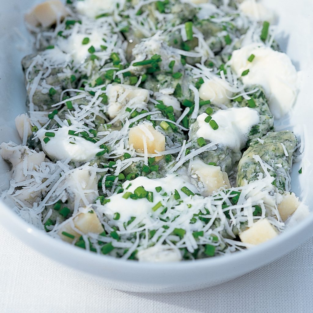 Spinach and Cottage Cheese Gnocchi