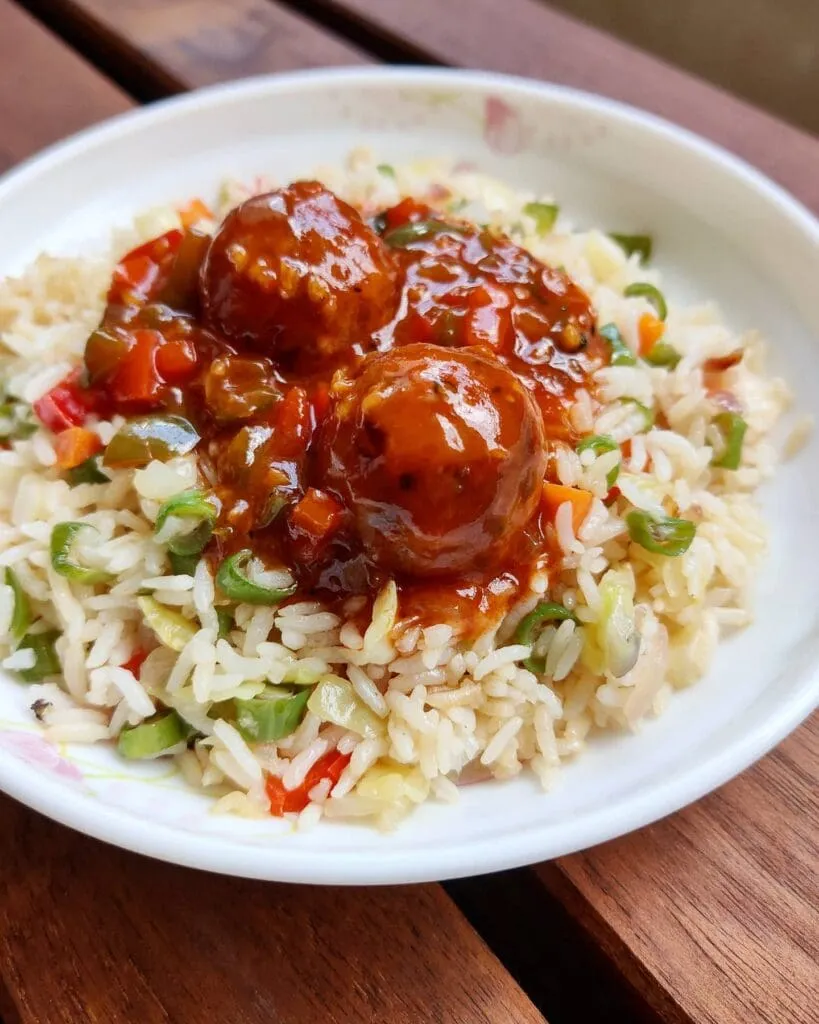 Veg Manchurian Fried Rice