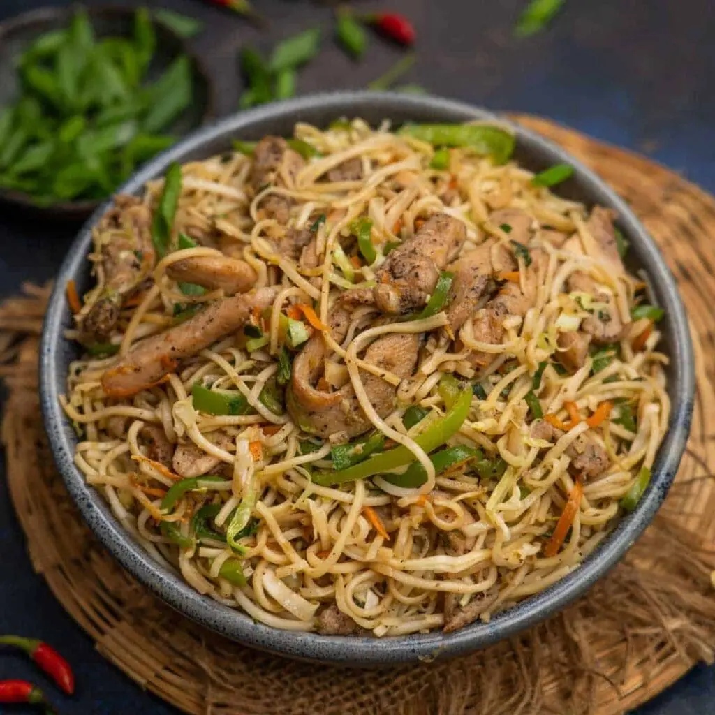 Chicken noodles