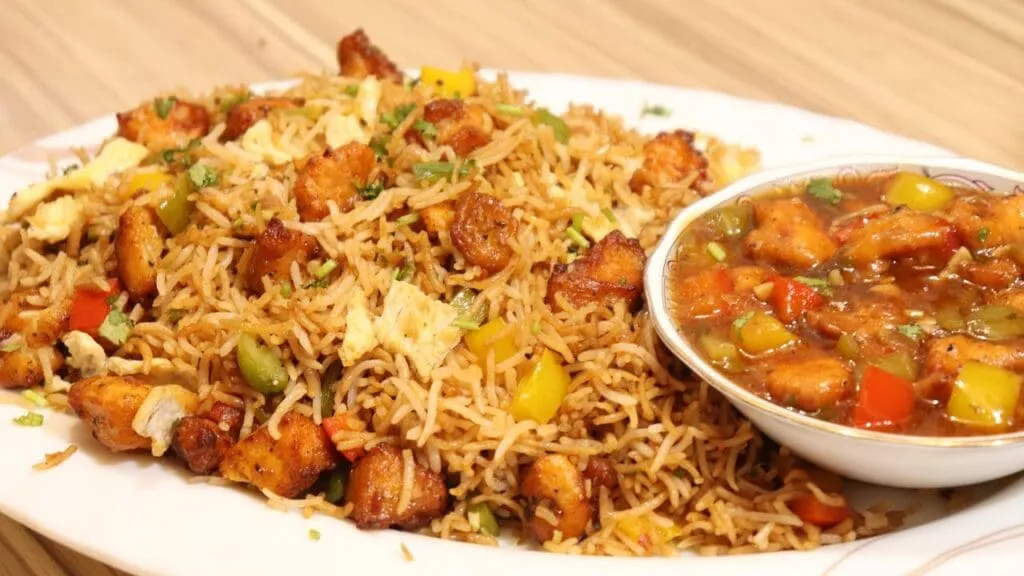 Chicken Manchuria Fried Rice