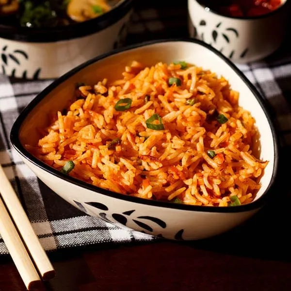 Veg Garlic Schezwan Rice