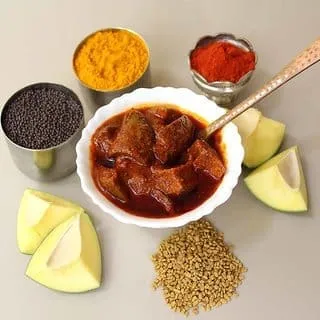 Mango Pickle (without Garlic)