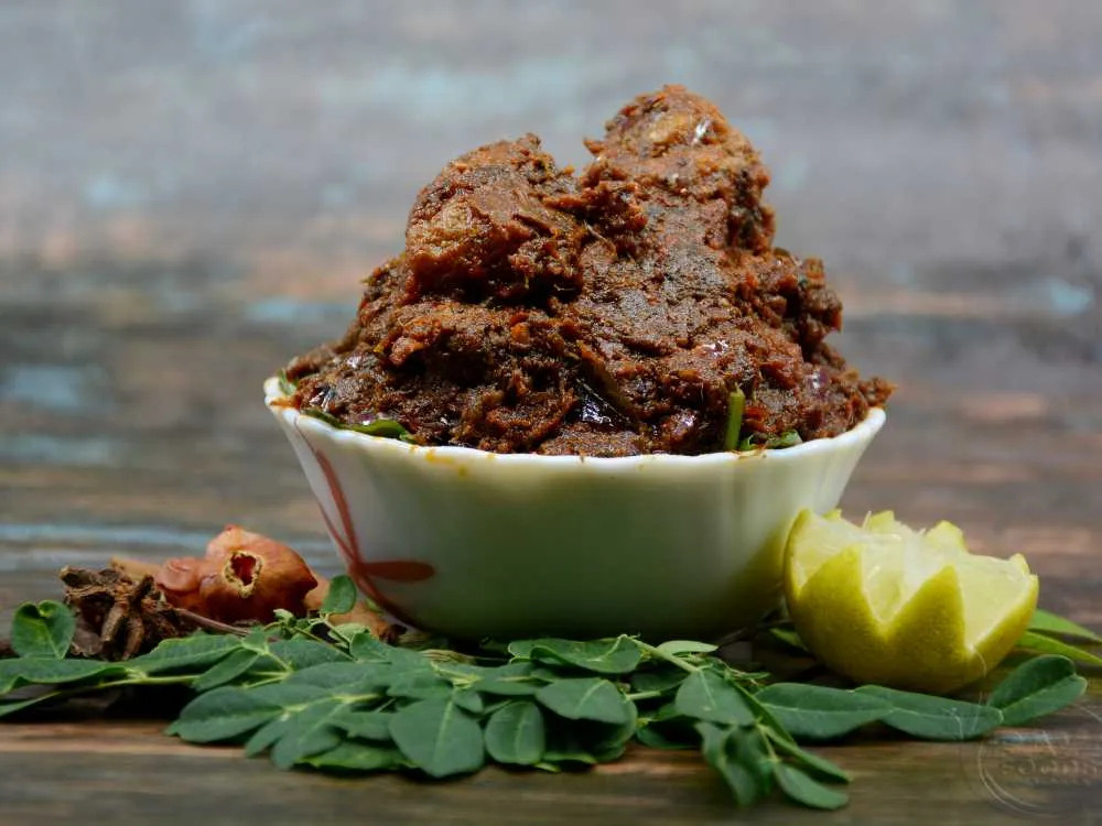 Munagaku Leaves Boneless Chicken Pickle