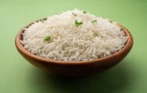 Plain steamed rice