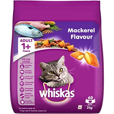 Whiskas   Mackerel Flavour   Cat Dry Food Adult Cat 1.2kg