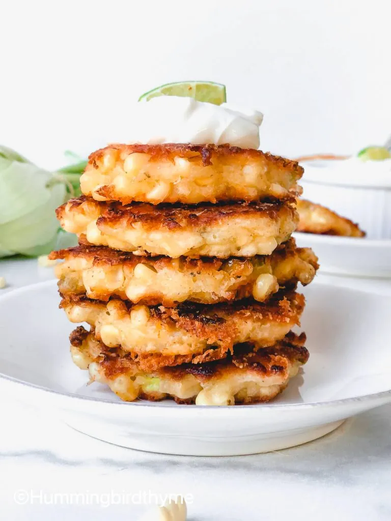 Spicy corn fritters