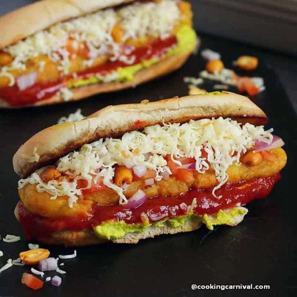 Veg Cheese Hot Dog