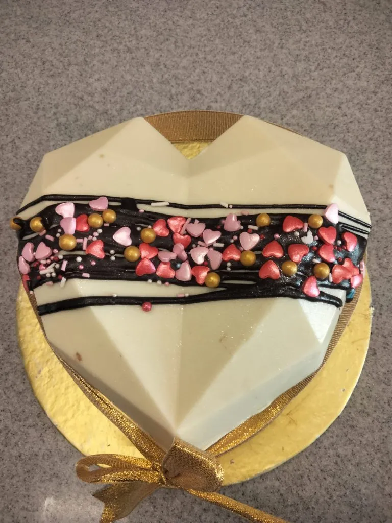 White Chocolate Pinata Cake