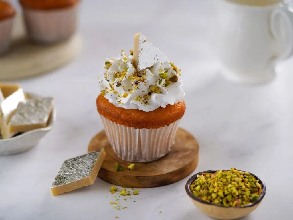 Kaju Barfi Cupcake