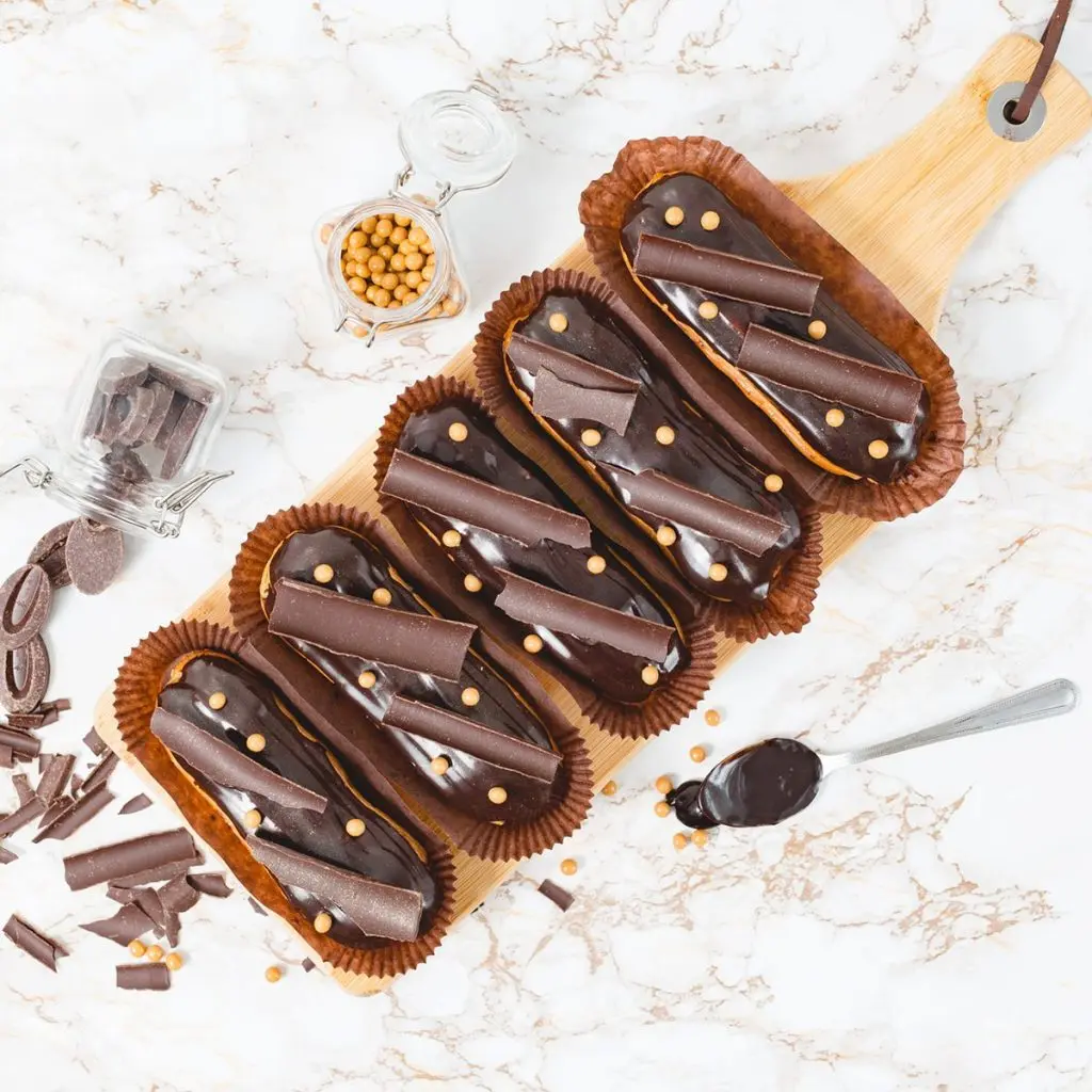 Hazelnut Chocloate Eclairs