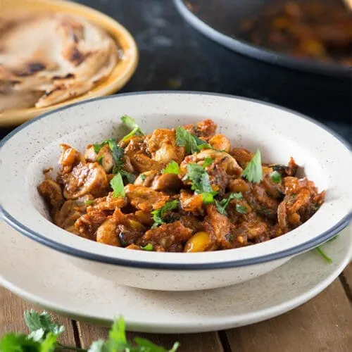 Mushroom Babycorn Masala