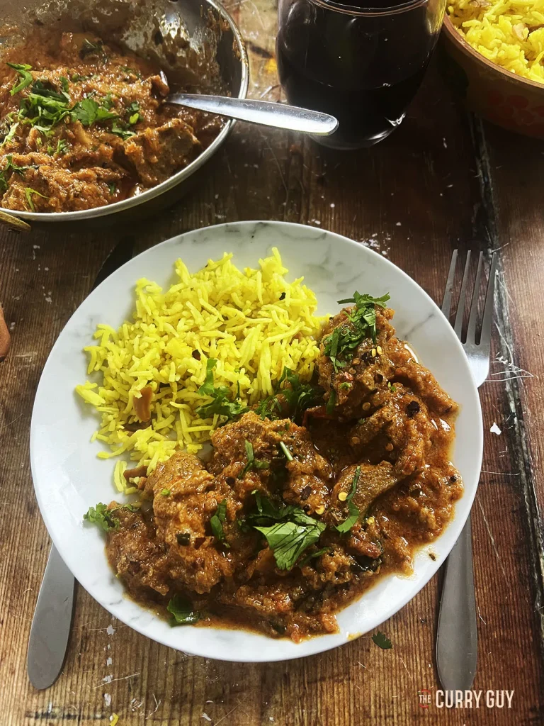 Mutton Achari Dal Rice