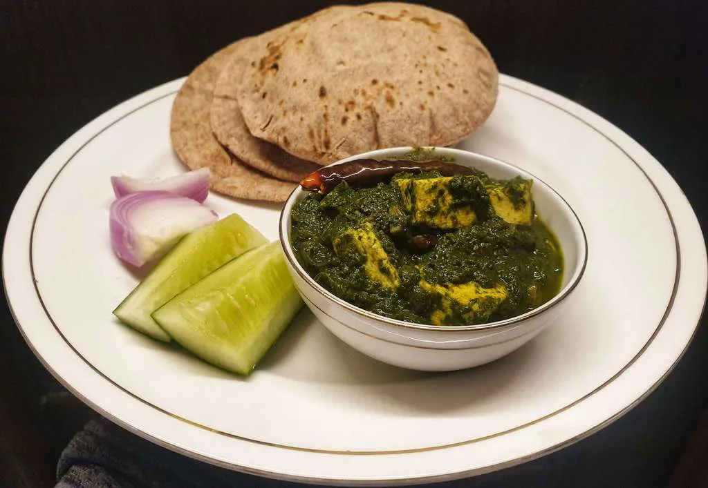 Palak Paneer Roti
