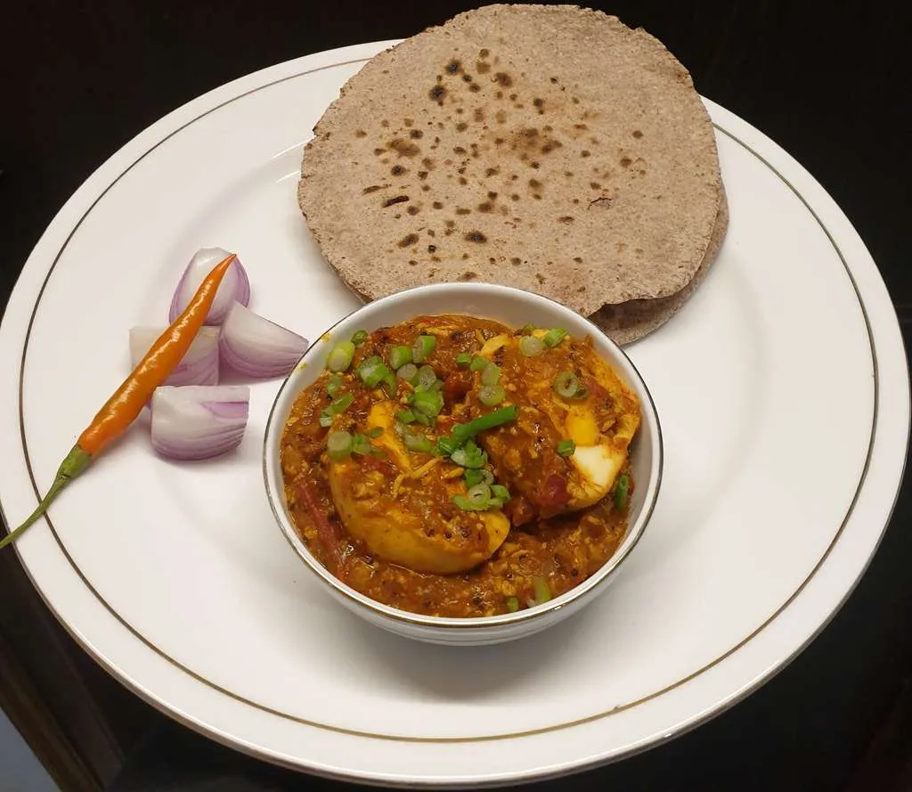Egg Curry Roti
