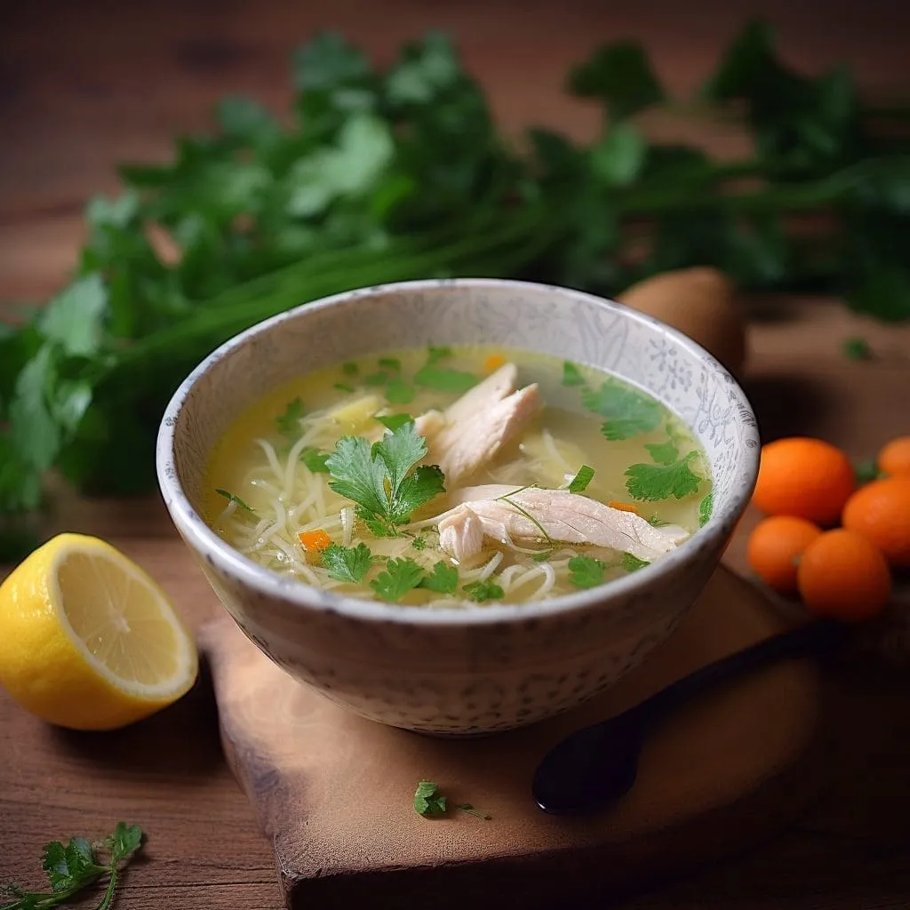 Chicken Lemon Coriander Soup