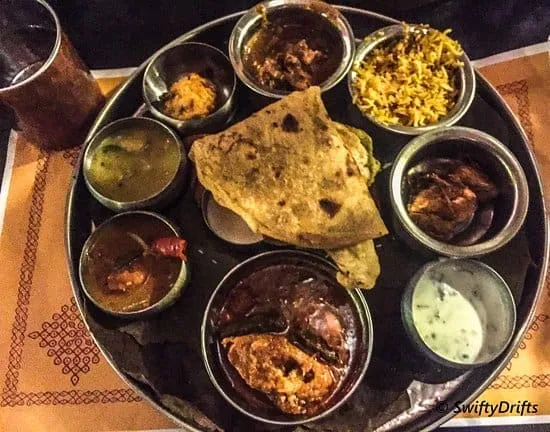 North Indian Bhojanam Thali