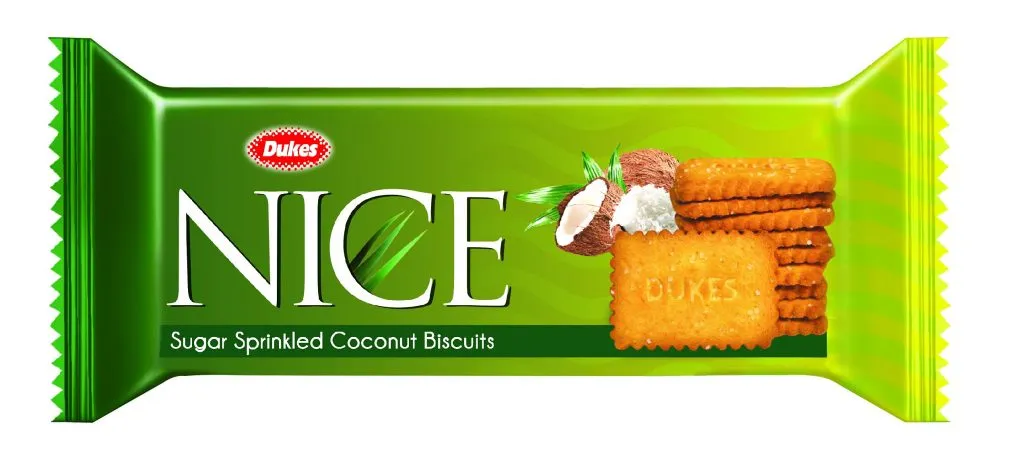 Dukes Nice Sugar Sprinkled Coconut Biscuits