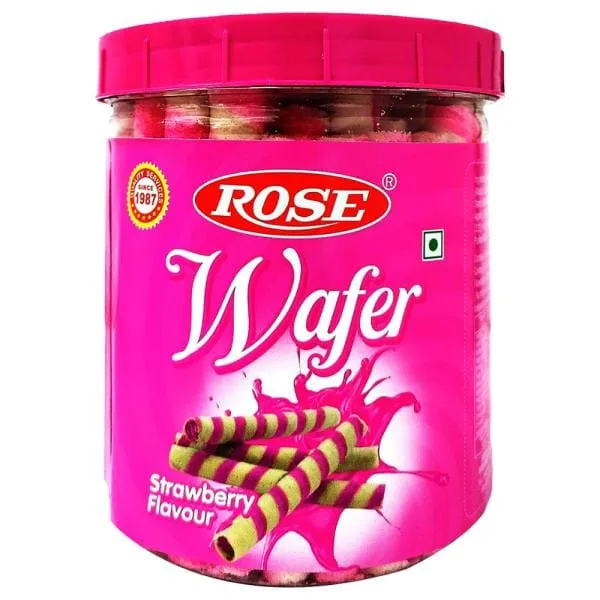 Rose Strawberry Flavoured Wafer Biscuits
