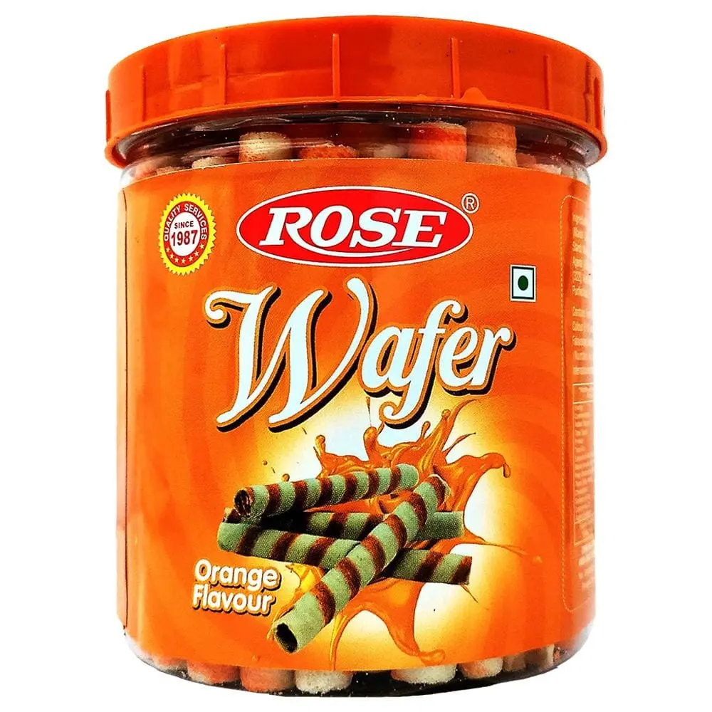 Rose Orange Flavoured Wafer Biscuits