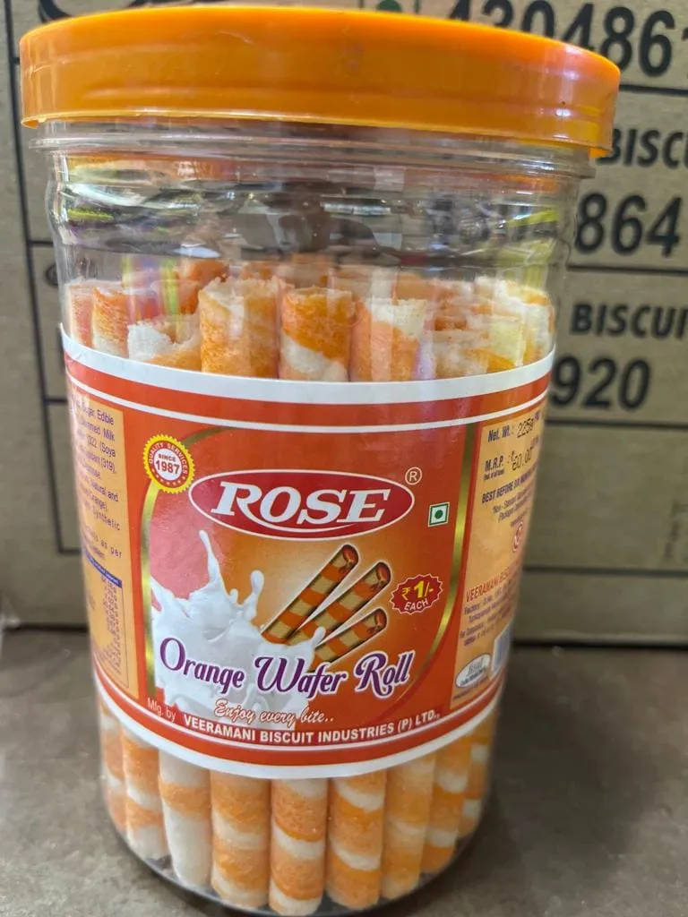 Rose Orange Wafer Roll