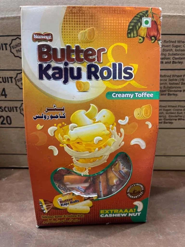 Naneyz Butter Kaju Rolls Creamy Toffee