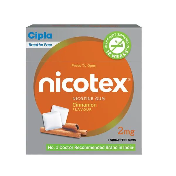 Nicotex Chewing Gum Cinnamon Flavour