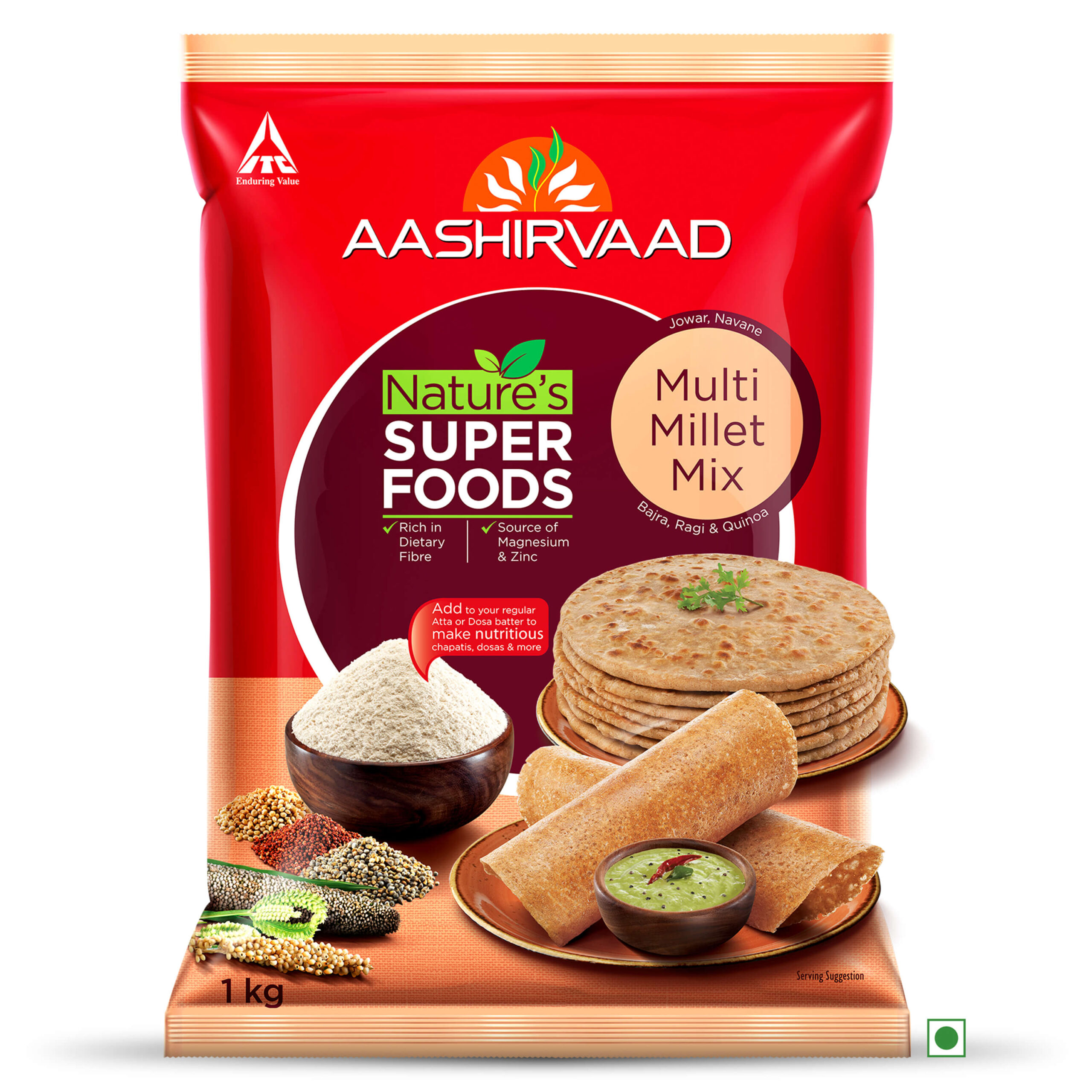 Aashirvaad Multi-Millet Mix With Quinoa – Mixed Flour