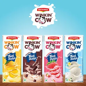Britannia Winkin Cow Milkshakes