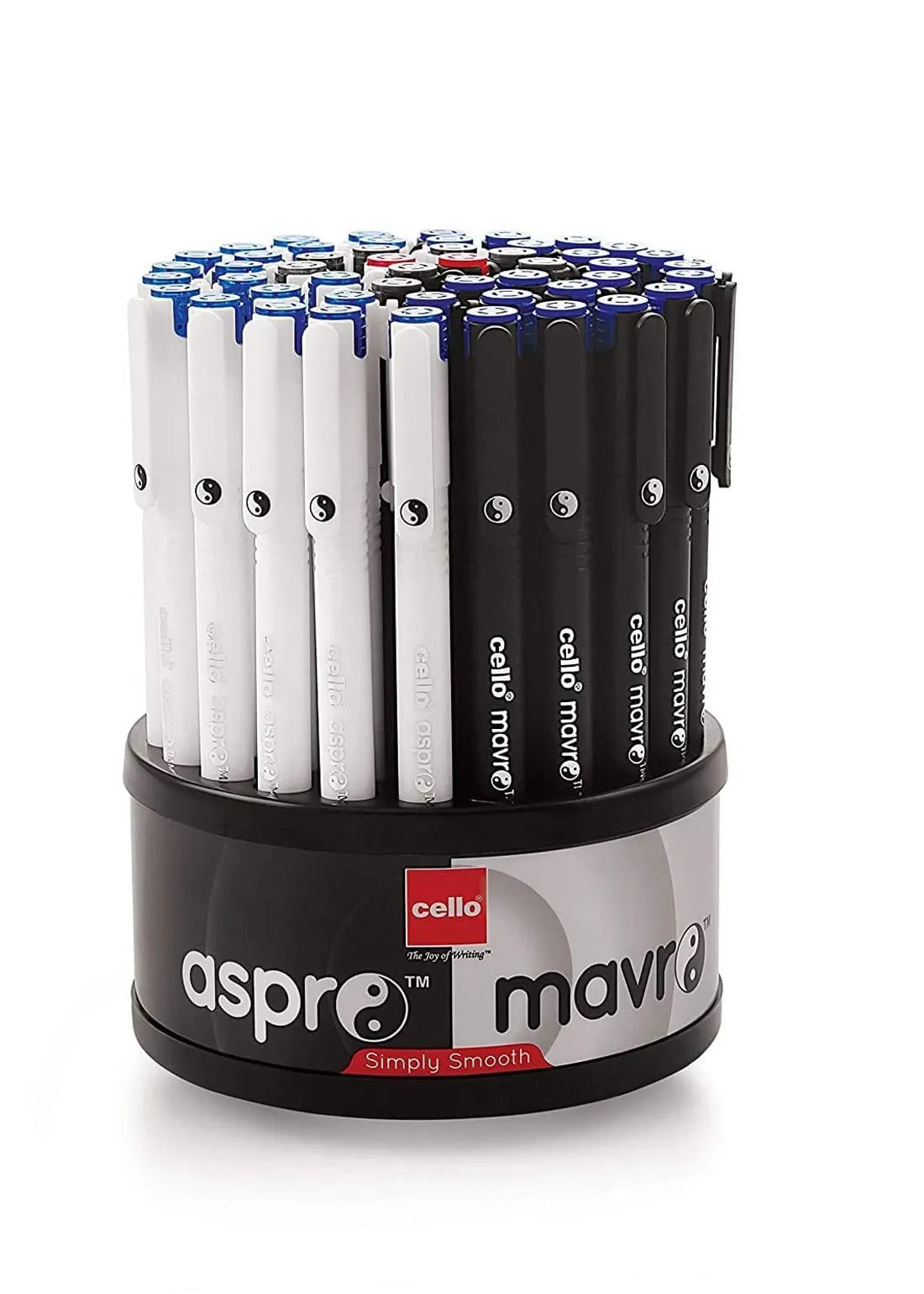 Cello Aspro Mavro Ball Pen