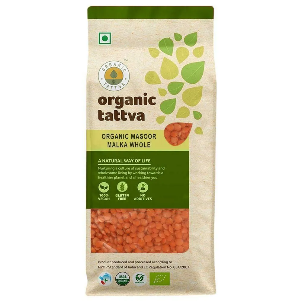 Organic Tattva Organic Masoor – Malka Whole